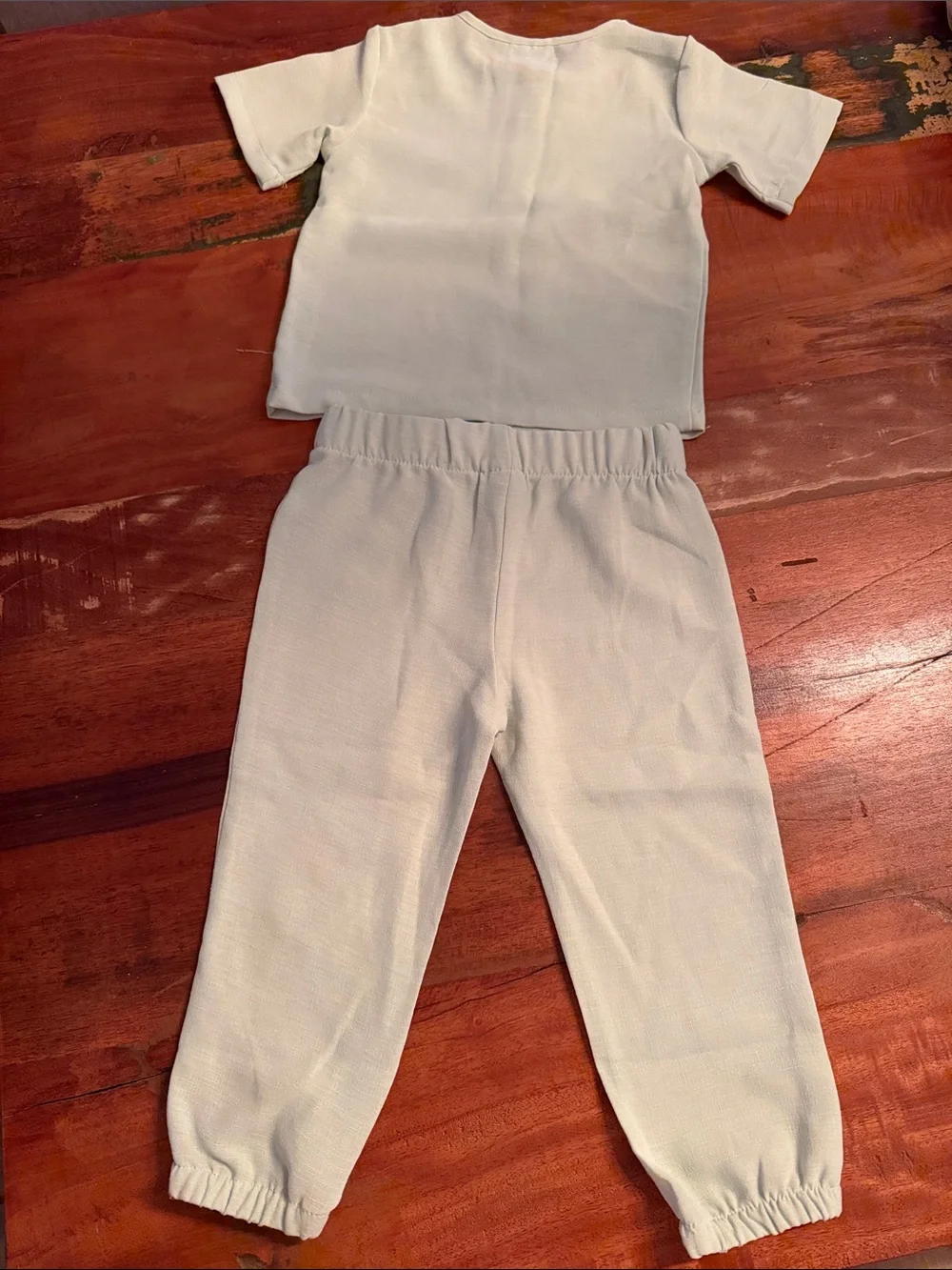 Disney Kids 2-Piece Matching Set in Cream with Orange Lion King Graphics